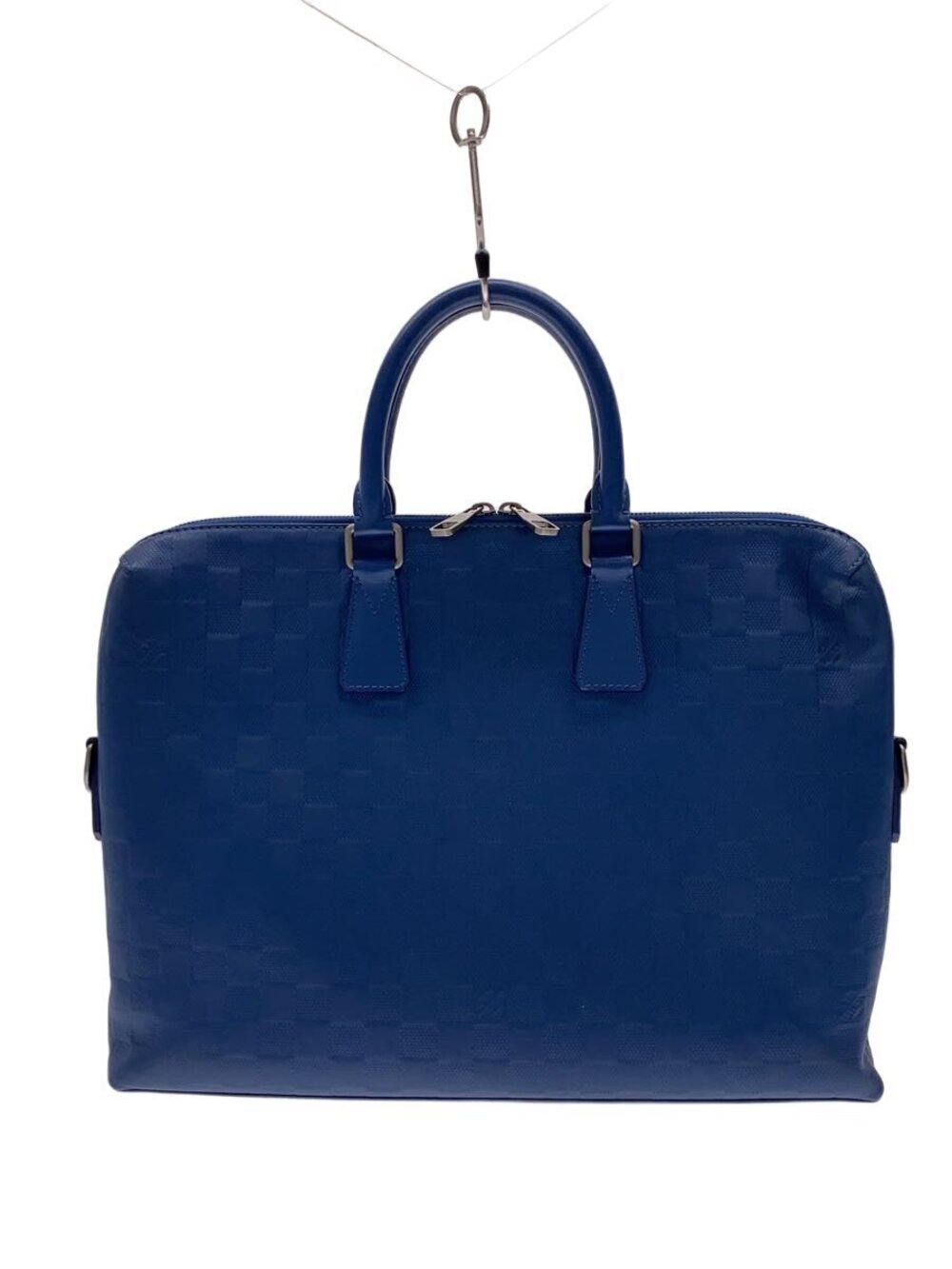 LOUIS VUITTON Porte Documents Jour Damier Infini Leather BLUE